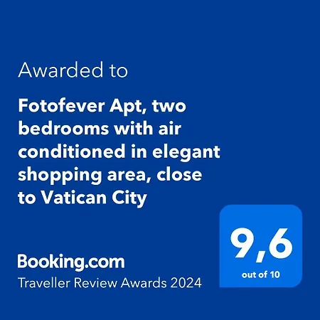Fotofever Apt, Two Bedrooms With Air Conditioned In Elegant Shopping Area, Close To Vatican City Apartment Rom